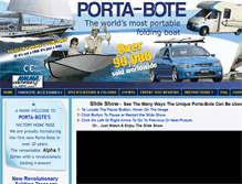 Tablet Screenshot of porta-bote.com.au