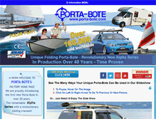Tablet Screenshot of porta-bote.com